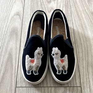 Soludos llama slip ons. Size 5